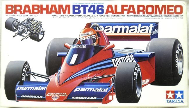 Tamiya 1/20 Brabham BT-46 Alfa Romeo, GC2007 plastic model kit